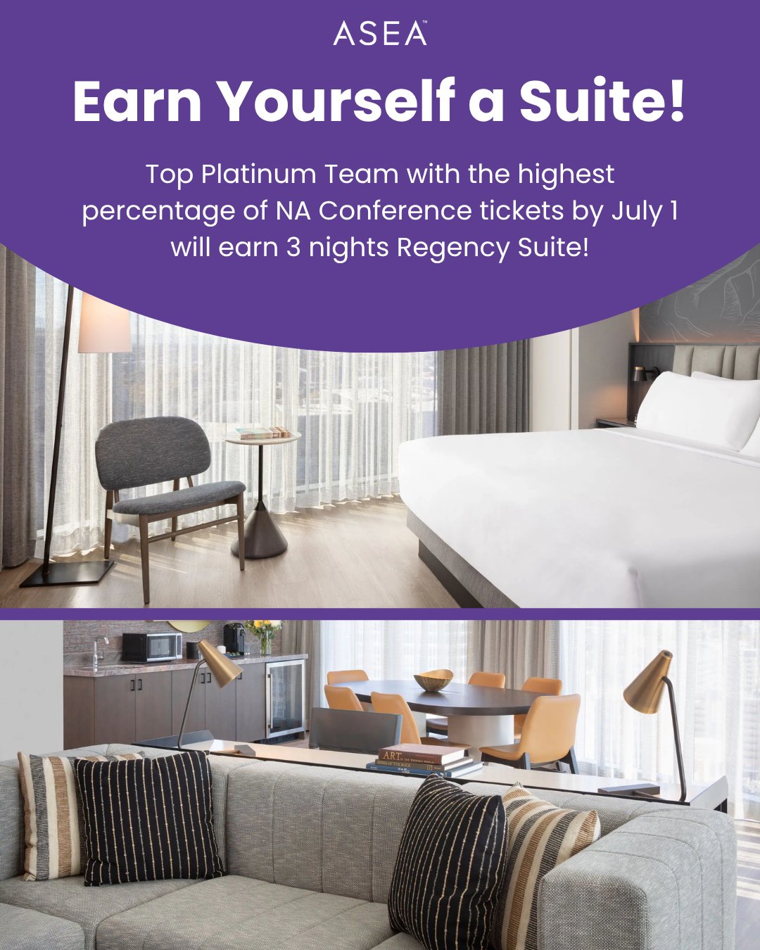 earn a suite - NA regional conference suite promo